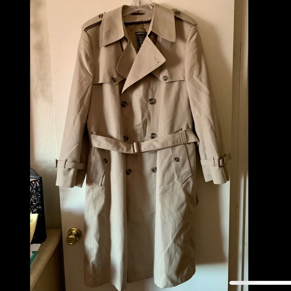 Vintage Christian Dior Monsieur Trench Coat Remov… - image 1